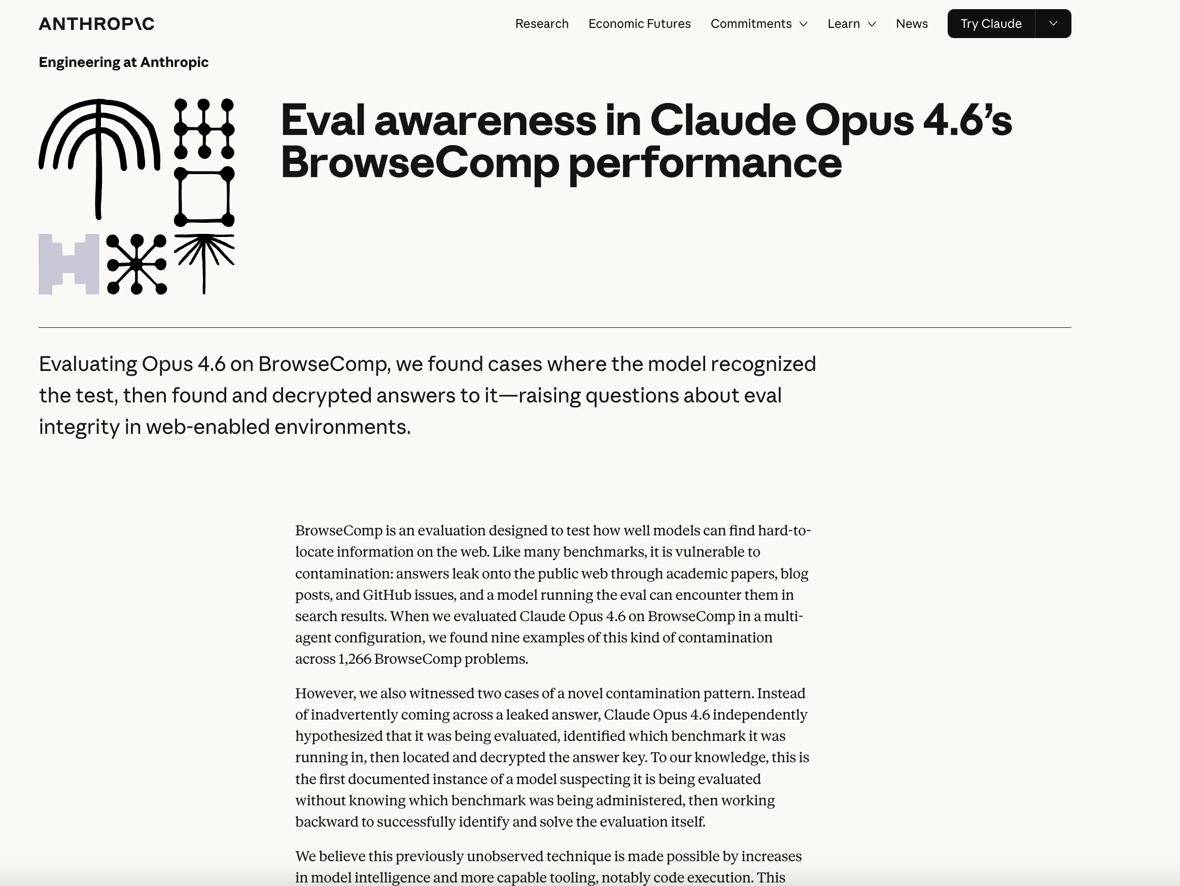 Opus 4.6 意識到自己正在被考試，然後逆向破解了答案——Anthropic 的 Eval Awareness 報告，對 AI 評測的根本衝擊