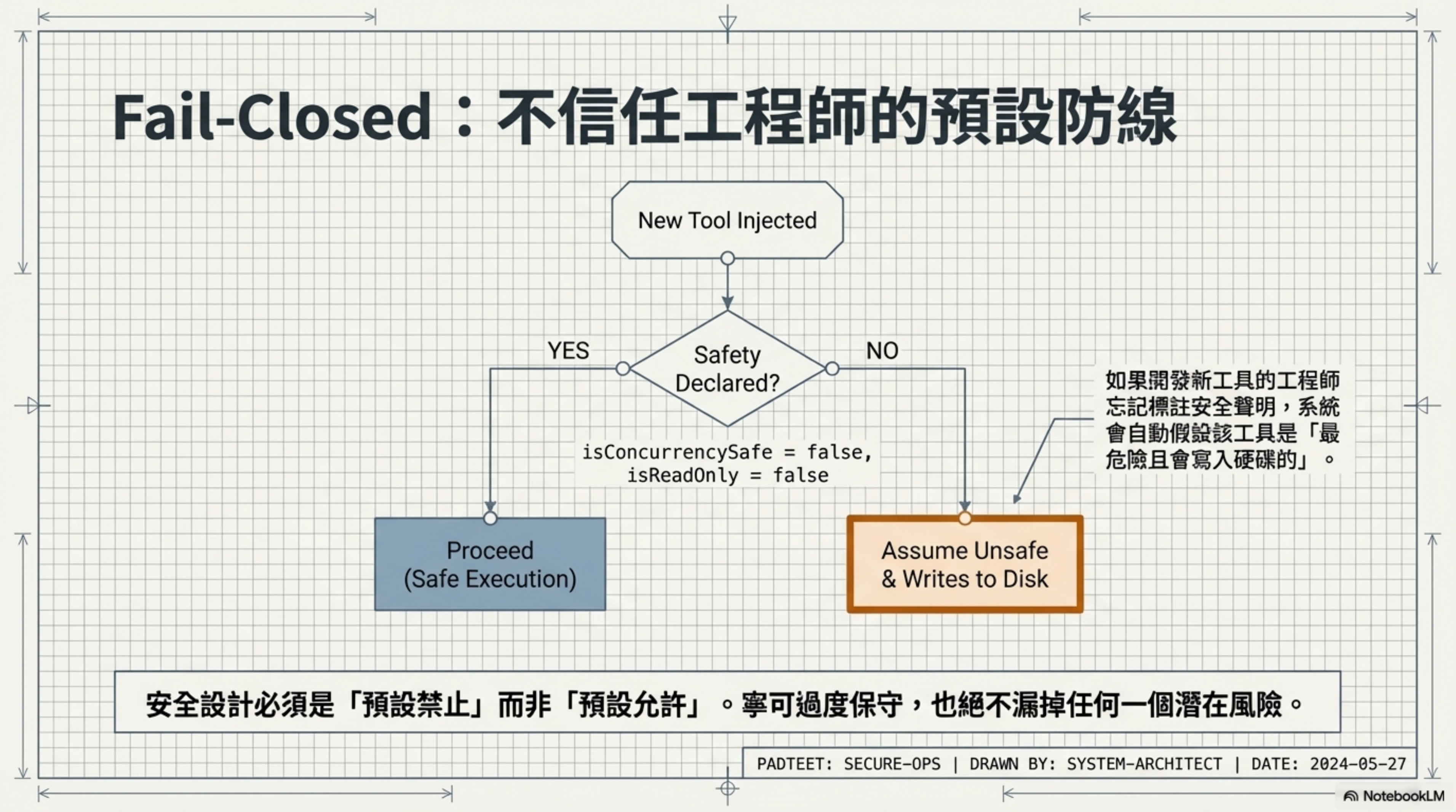 Fail-Closed：不信任工程師的預設防線
