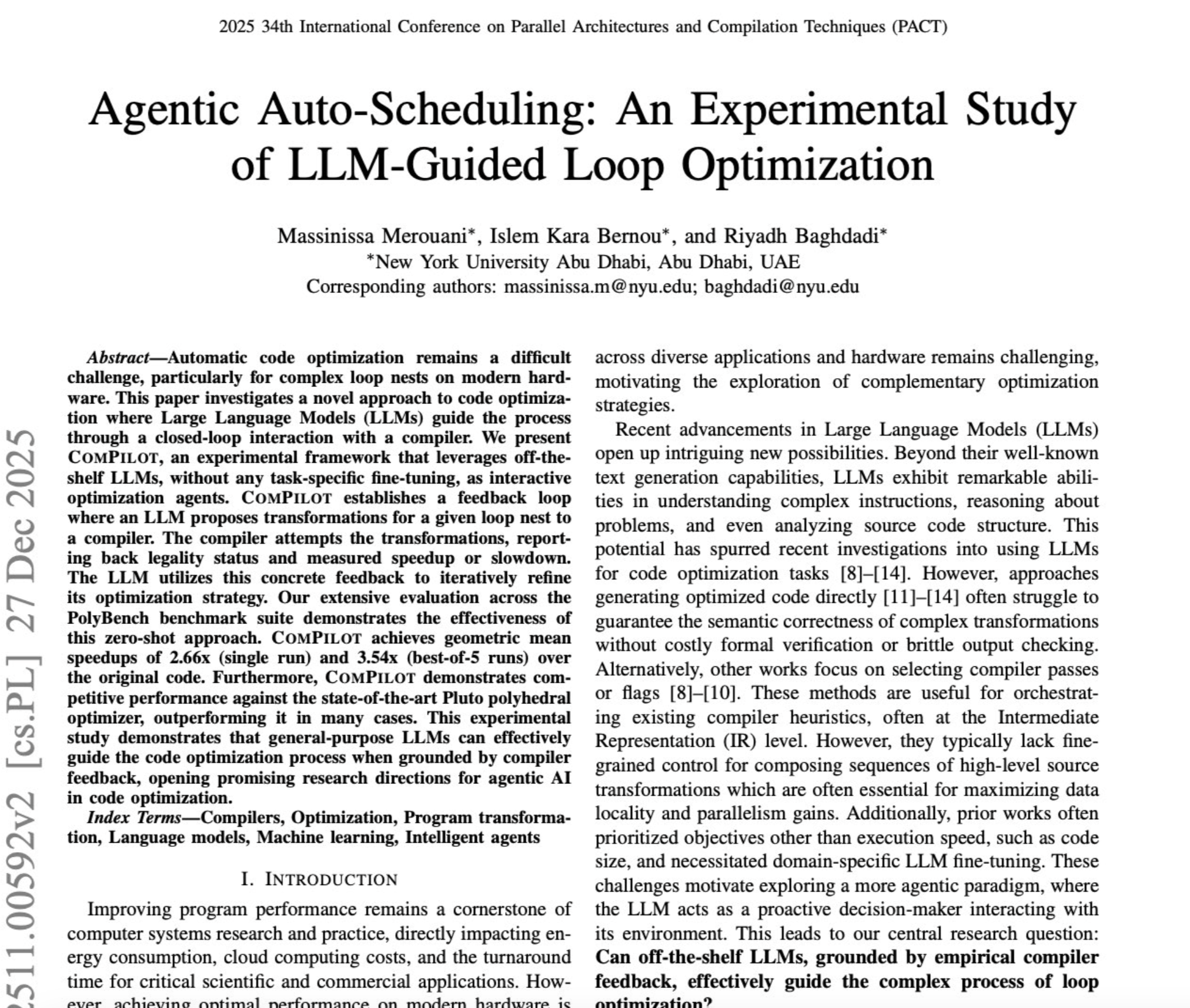 一篇 PACT 2025 論文，把 Loop Engineering 的每個論點都做了 Ablation Study