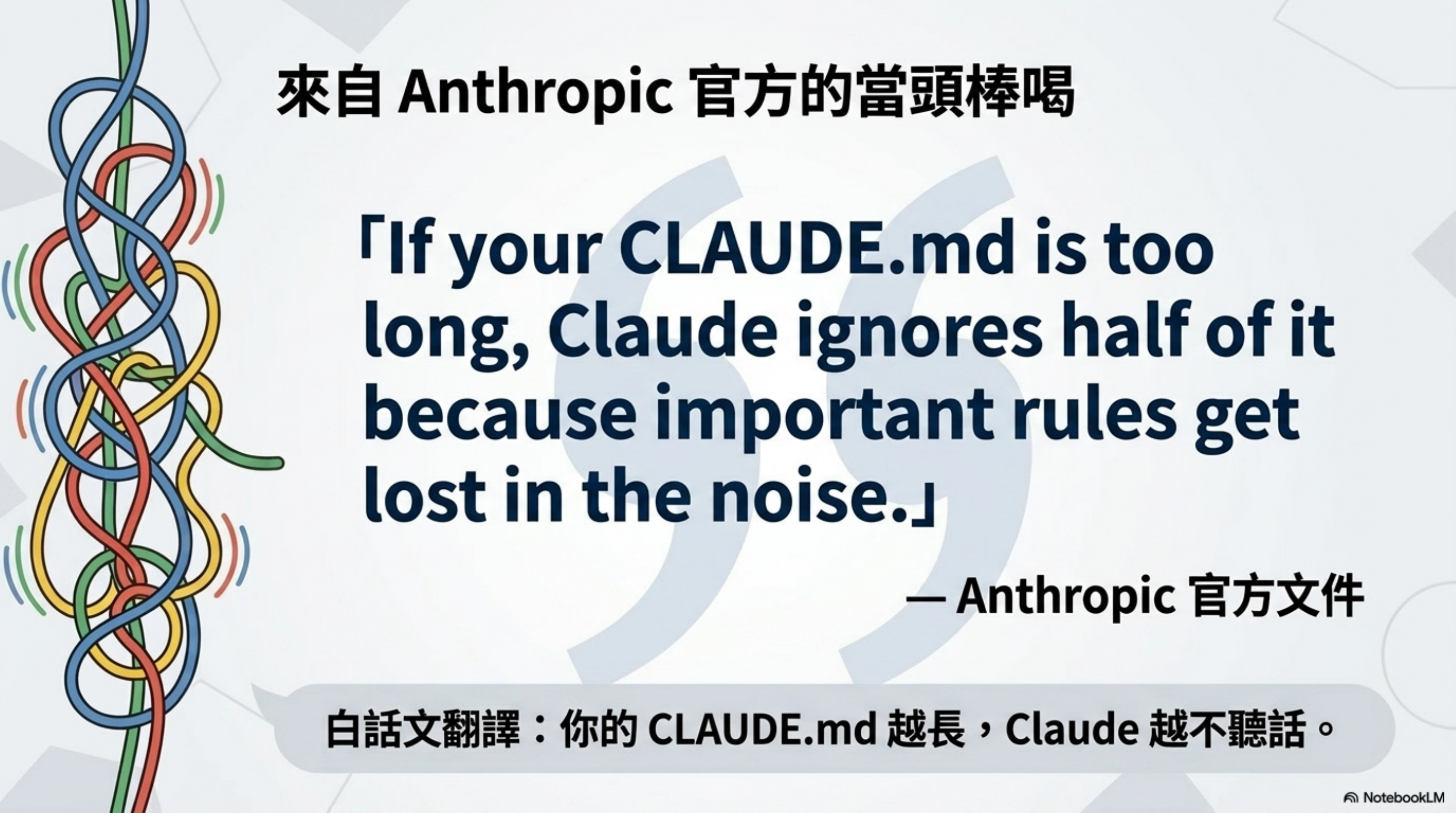 來自 Anthropic 官方文件的當頭棒喝