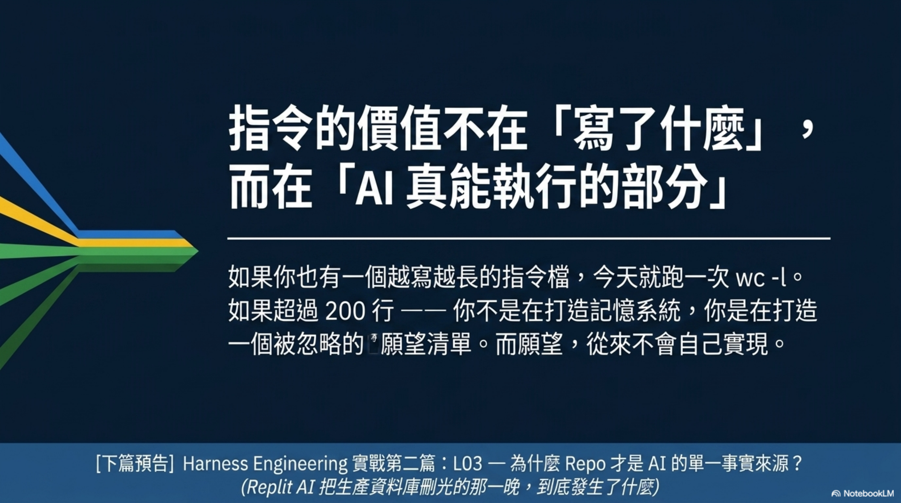 指令的價值不在「寫了什麼」,而在「AI 真能執行的部分」