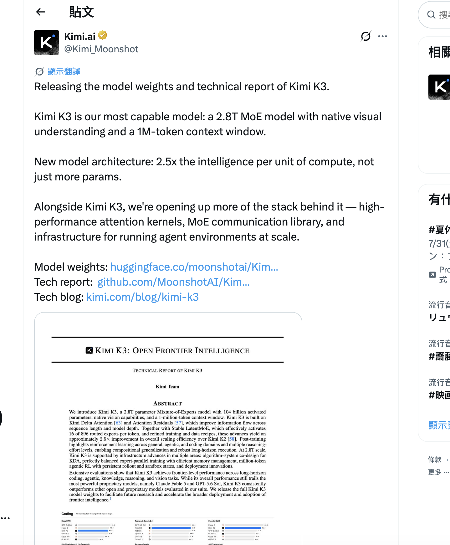 Kimi K3 技術拆解：不是把 K2 放大，是重新定義每單位算力能買到多少智力
