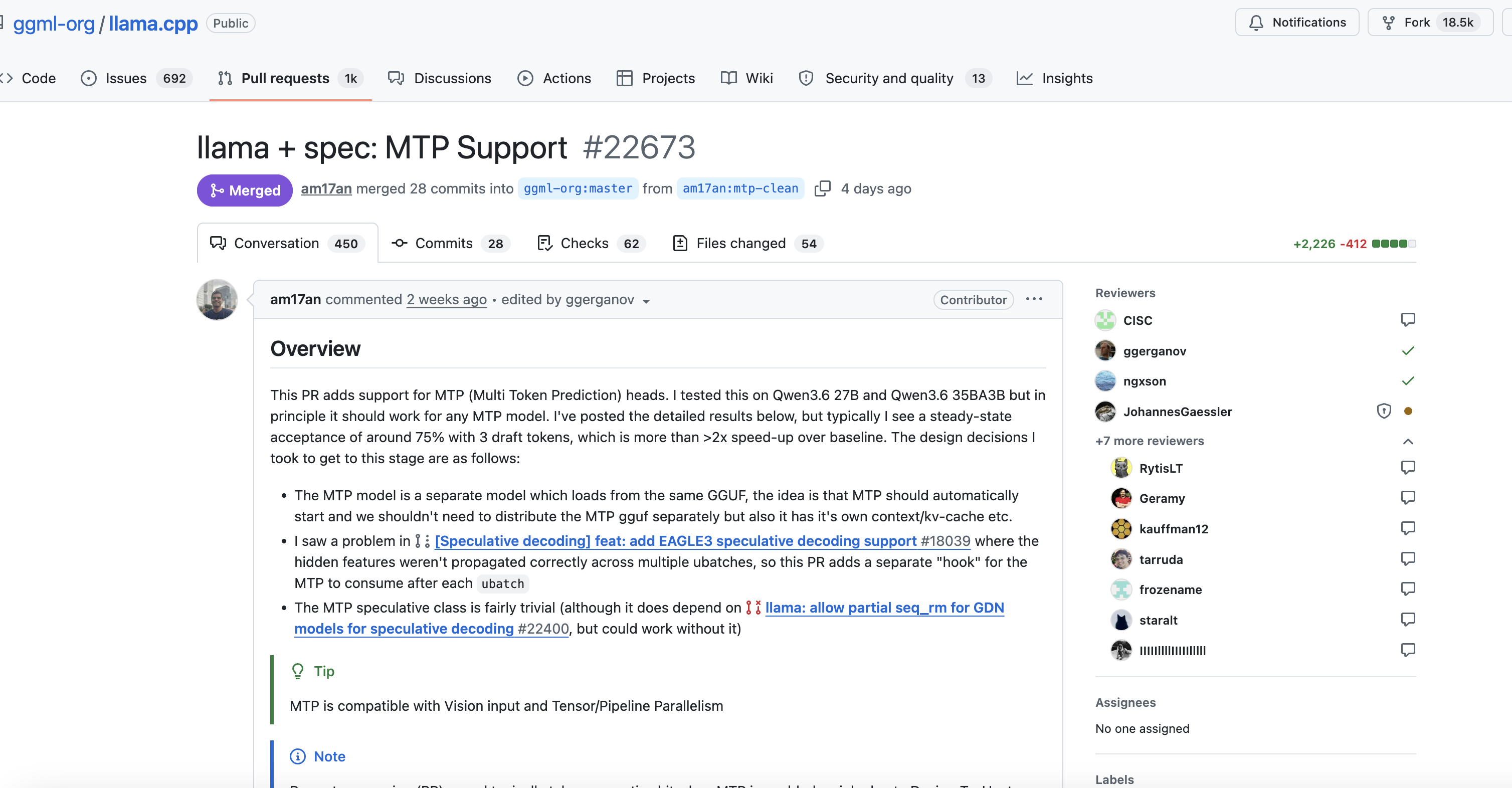 llama.cpp 終於合併 MTP：你的 DeepSeek / Qwen3.6 一直少跑了 30-60% 的速度