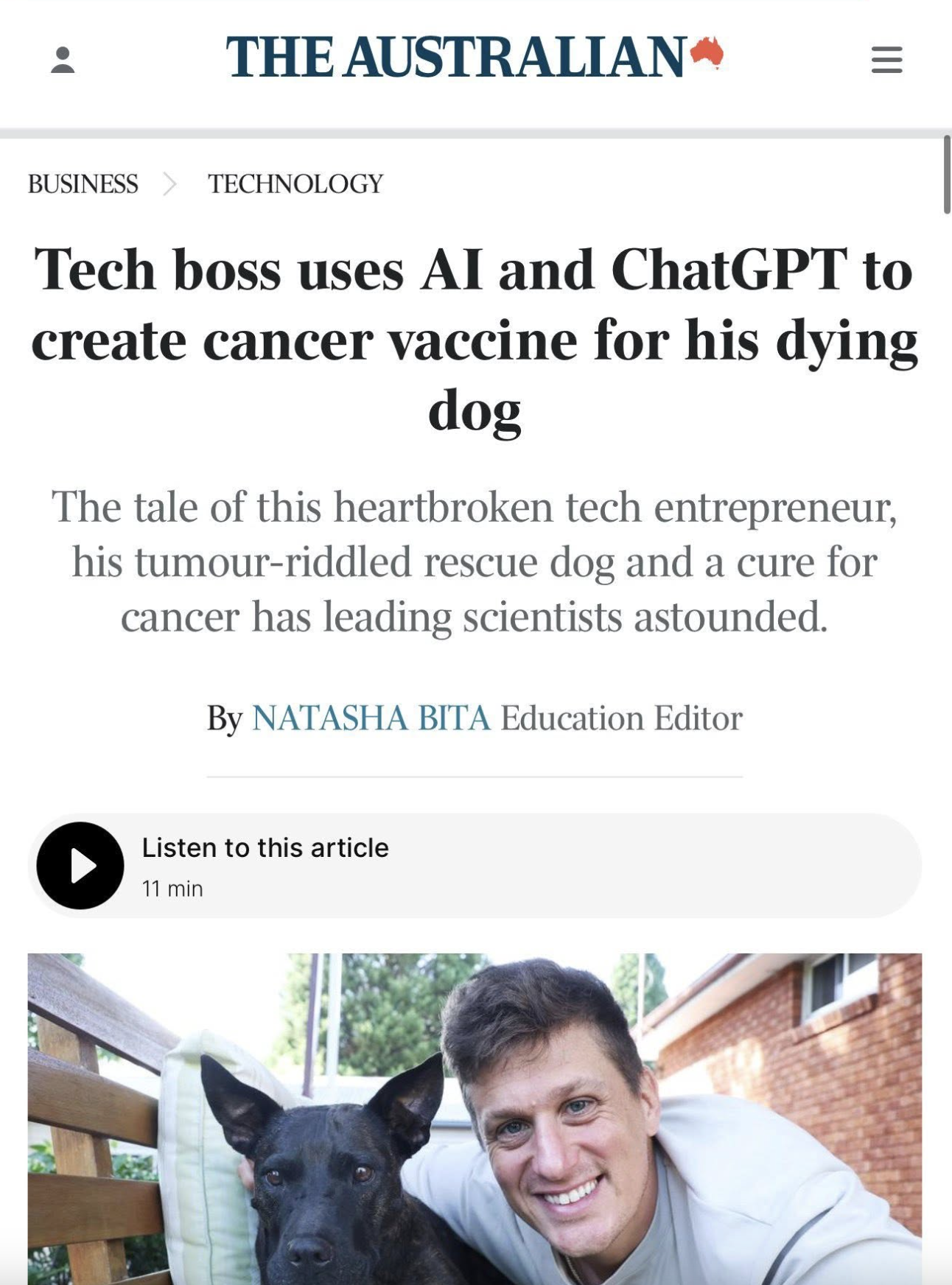 一個工程師用 AI 幫狗設計了 mRNA 癌症疫苗——AI 時代投資報酬率最高的事：填補短板